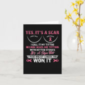 Ik vecht tegen borstkanker N won Awarenes van bors Kaart (Gele Bloem)