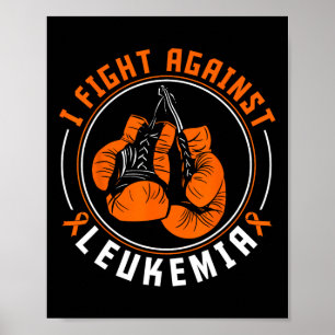 Ik vecht tegen 'Leukemia Awareness Support Boxingh Poster
