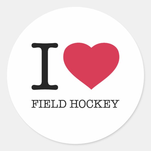 IK VELD HOCKEY RONDE STICKER (Voorkant)