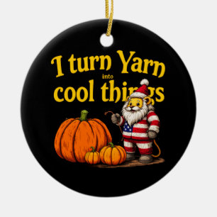 Ik verander garen in coole dingen: breien & haken keramisch ornament