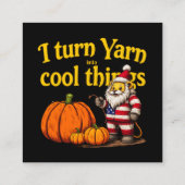 Ik verander garen in coole dingen breien & haken vierkante visitekaartje (Achterkant)