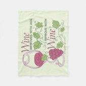 Ik verbeter het ontwerp van wijn fleece deken (Voorkant)