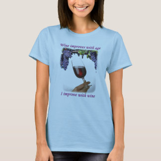 Ik verbeter met wijn #1 t-shirt