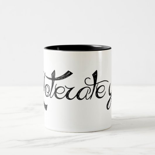 Ik verdraagzaam je tweekleurige koffiemok (Center)