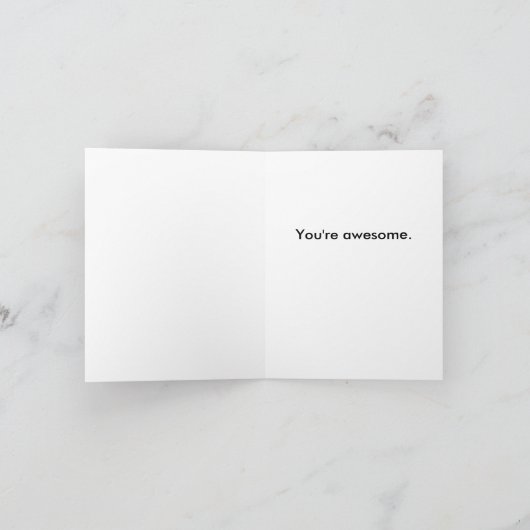 Ik vergat totaal om u iets te vertellen! kaart (Binnen)