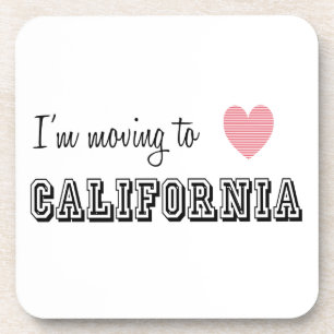 Ik verhuis naar Californië Drankjes Onderzetter
