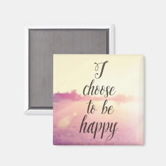 Ik verkies gelukkig te zijn magneet (Voorkant / Achterkant)