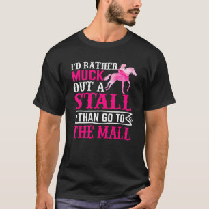 Ik verknoei liever een stalpaard ruitertjes t-shirt