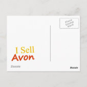 Ik verkoop Avon White Achtergrond Briefkaart (Achterkant)