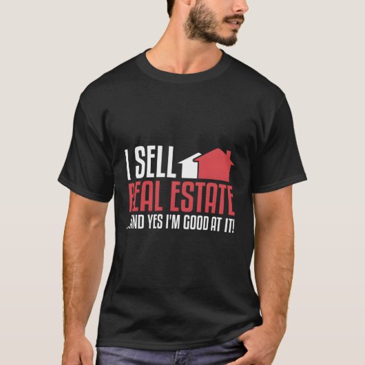 Ik verkoop Real Estate Agent T-shirt (Voorkant)