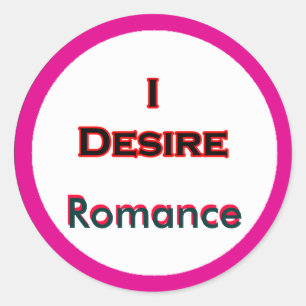 Ik verlang naar Romance Ronde Sticker