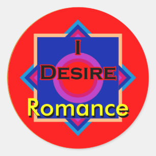 Ik verlang naar Romance Ronde Sticker