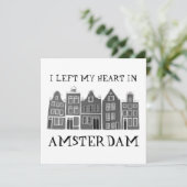 Ik verliet mijn hart in Amsterdam Holland Canal Ho (Staand voorkant)