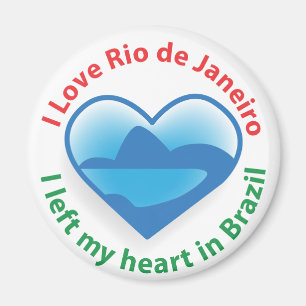 Ik verliet mijn hart in Brazilië - ik hou van Rio Magneet