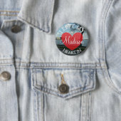 Ik verliet mijn hart in Madison Wisconsin Button (In situ)