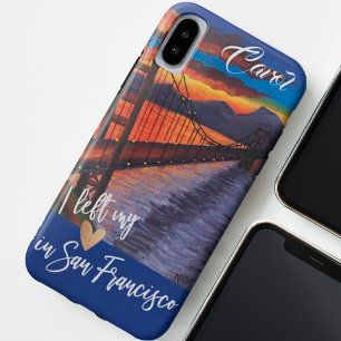"Ik verliet mijn hart in San Francisco" aangepaste iPhone XS Hoesje