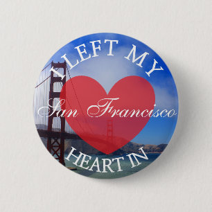 Ik verliet mijn hart in San Francisco Button