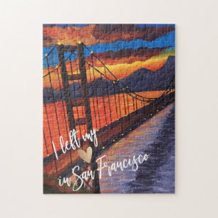 "Ik verliet mijn hart in San Francisco" Golden Gat Legpuzzel