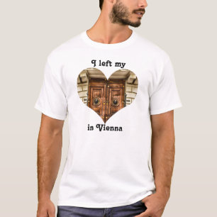 Ik verliet mijn hart in Wenen Oostenrijk oude deu T-shirt