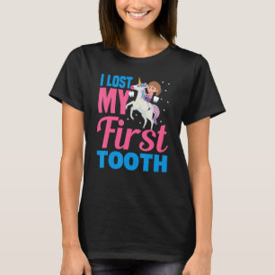 Ik verloor mijn eerste tand eenhoorn tand fee meis t-shirt