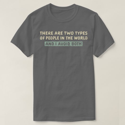 Ik vermijd beide t-shirt (Design voorkant)