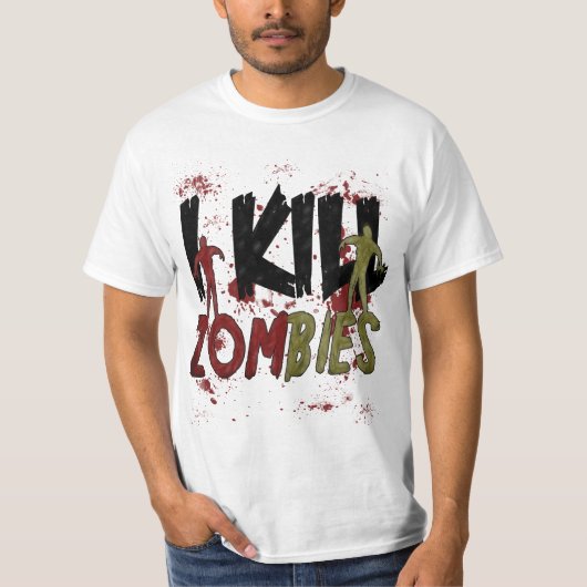 Ik vermoord Zombies T-shirt (Voorkant)