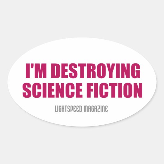 Ik vernietig de Sticker van sciencefiction (Voorkant)