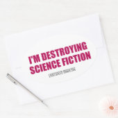 Ik vernietig de Sticker van sciencefiction (Envelop)