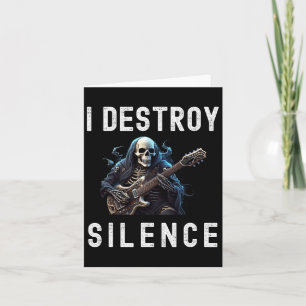 Ik vernietig Silence Ghost Guitar Funny Guitar Kaart