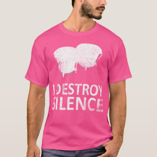 Ik vernietig stilte - Funny Bongo drumspelers T-shirt