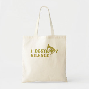 Ik vernietig stilte - grappige Franse paardenspele Tote Bag