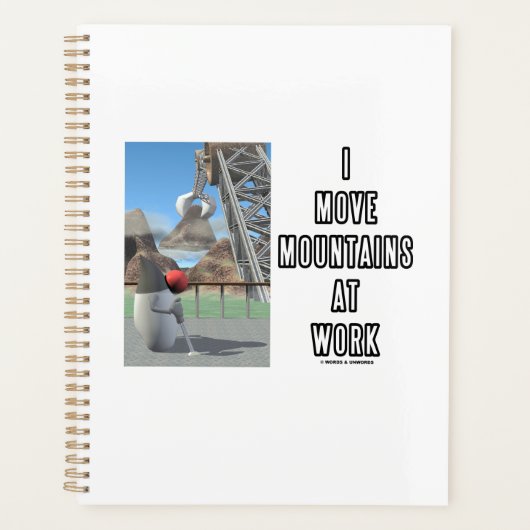 Ik verplaats bergen op het werk Software Developer Planner (Voorkant)