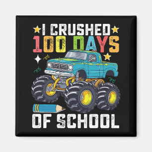 Ik verpletterde 100 dagen monstertruck van school magneet