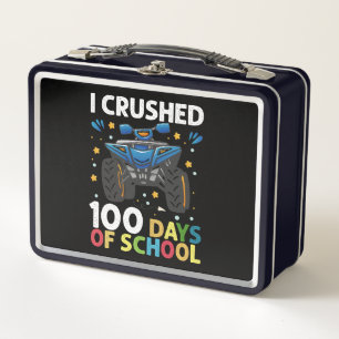 Ik verpletterde 100 dagen school monstertruck jong