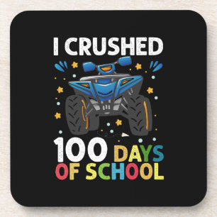 Ik verpletterde 100 dagen school monstertruck jong bier onderzetter
