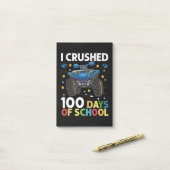 Ik verpletterde 100 dagen school monstertruck jong post-it® notes (Op bureau)