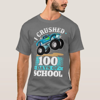 Ik verpletterde 100 Dagen van School Jongens 100st T-shirt