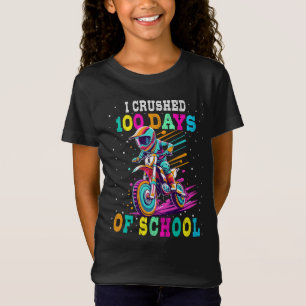 Ik verpletterde 100 dagen van school Motocross T-shirt