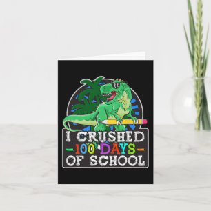 Ik verpletterde 100 dagen van schooljongens dinosa kaart