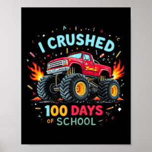 Ik verpletterde 100 dagen van schooljongens Kinder Poster