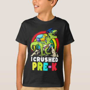 Ik verpletterde Pre-k Dinosaur T Rex Afstuderen Ki T-shirt