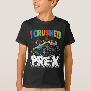 Ik verpletterde Pre K kleuterschool Afstuderen Jon T-shirt