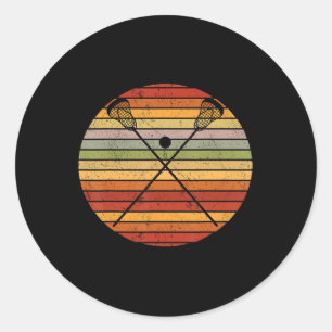 Ik versla mensen met vlinderbloemige Lacrosse Play Ronde Sticker