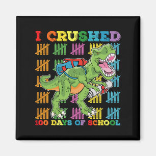 Ik versloeg 100 dagen school T-Rex dinosaurus Magneet