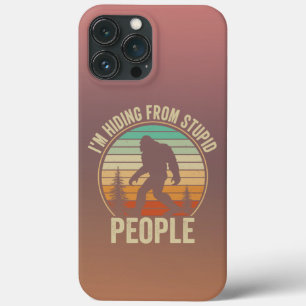 Ik verstop van stoute mensen, grappige voet iPhone 13 pro max hoesje