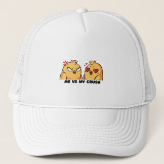 Ik versus mijn vlam-hoed trucker pet