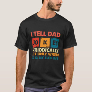 Ik vertel af en toe vadergrappen   Grappige nerd-p T-shirt