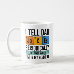 Ik vertel af en toe vadergrappen koffiemok