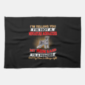 Ik vertel je dat ik geen miniatuurschnauzer ben theedoek (Horizontaal)