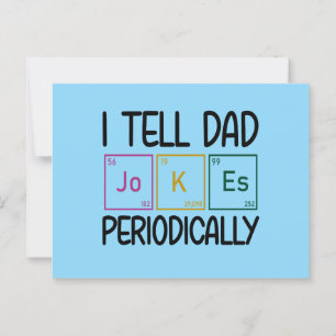 Ik vertel papa grapjes periodiek briefkaart